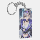 シルバーウルフのファンアート1 キーホルダー (正面左)