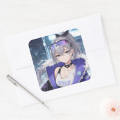 シルバーウルフのファンアート1 スクエアシール (封筒)