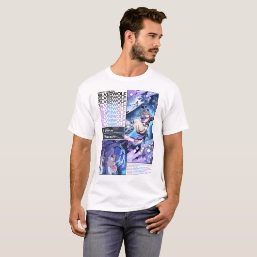 シルバーウルフキャラクター情報 – 本海スターレール Tシャツ (正面フル)