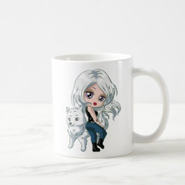 シルバーウルフコーヒーカップ コーヒーマグカップ
