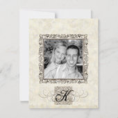 シルバーエイジオブエレガンス、フォト結婚式招待状 招待状 (正面)
