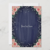 シルバーエッフェルタワーダイアモンズフラワーズキンチェニェラ 招待状 (裏面)