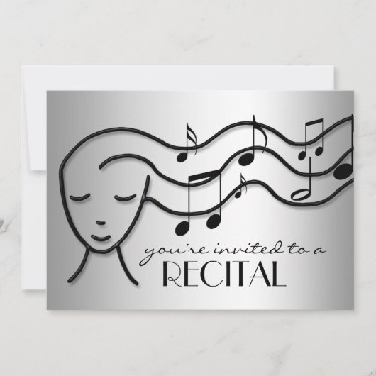 シルバーエフェクト音楽発表会 招待状 (正面)