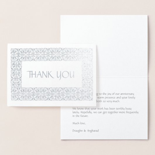 シルバーエレガンスオール大事な行事「ありがとう実在」 箔カード (ディスプレー)