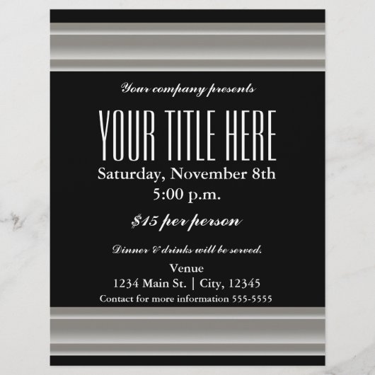 シルバーエレガンスグラマーイベントフライヤーポスター チラシ (正面)