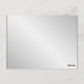 シルバーエレガンス結婚のテーブル番号 ポストカード (裏面)