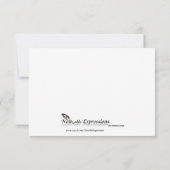 シルバーエレガンス結婚のレスポンスカード 出欠カード (裏面)