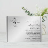 シルバーエレガンス結婚式招待状 招待状 (スタンド正面)