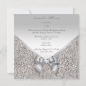 シルバーエレガンス誕生日 招待状 (裏面)