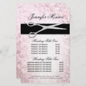 シルバーエレガントおよびピンクのGlamサービスと価格 (正面/裏面)