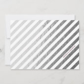 シルバーエレガントきらめくクリスマスディナーパーティー 招待状 (裏面)