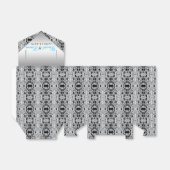 シルバーエレガントとティール（緑がかった色）ブルー結婚ズ フェイバーボックス (折り畳みなし)