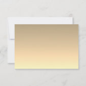 シルバーエレガントと金ゴールドの結婚式 出欠カード (裏面)