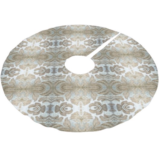 シルバーエレガントと金ゴールドトーンのヴィンテージ装飾品 ブラッシュドポリエステルツリースカート (アングル)