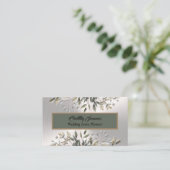 シルバーエレガントの結婚イベントプランナー名刺 名刺 (スタンド正面)