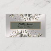 シルバーエレガントの結婚イベントプランナー名刺 名刺 (正面)