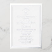 シルバーエレガントの聖書少年 箔招待状 (正面)