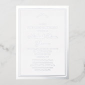 シルバーエレガントの聖書少年 箔招待状 (正面)