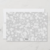 シルバーエレガントオーナメントクリスマスフォトカード シーズンカード (裏面)