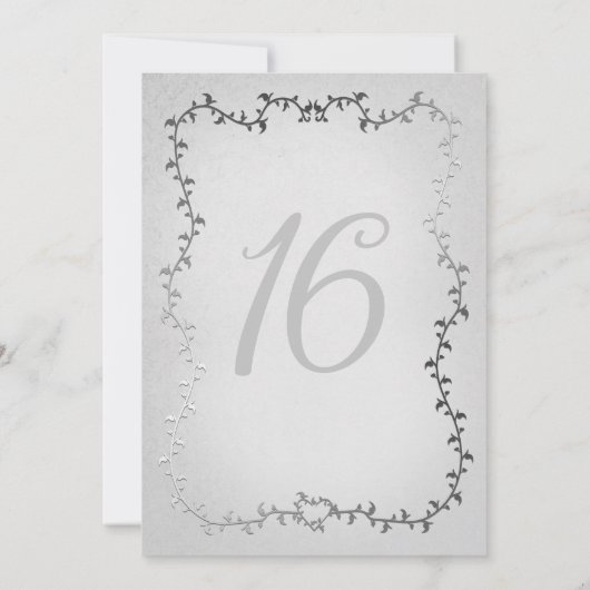 シルバーエレガントキャリッジホワイトストーリーブックスイート16 招待状 (裏面)