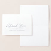 シルバーエレガントクロス悔やみや弔慰ありがとう 箔カード (ディスプレー)