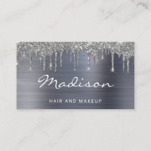 シルバーエレガントグリッタードリップスタイリスト