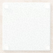 シルバーエレガントグリッターヒョウ柄 ガラスコースター (裏面)