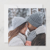 シルバーエレガントグリッターフォトシャイ結婚ズ 招待状 (裏面)