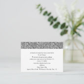 シルバーエレガントグリッタールックホテルアンドディレクション エンクロージャーカード (スタンド正面)