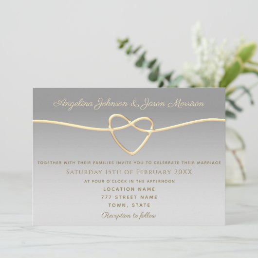 シルバーエレガントス結婚ズ 招待状 (スタンド正面)