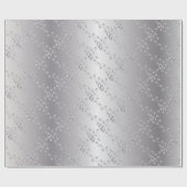 シルバーエレガントズ結婚バンド ラッピングペーパー (フラット)