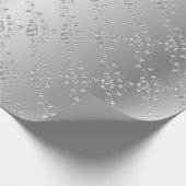 シルバーエレガントズ結婚バンド ラッピングペーパー (角)