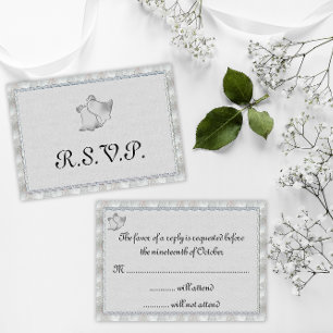 シルバーエレガントズ結婚・ベルRSVP 出欠カード