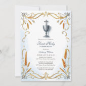 シルバーエレガントチャリスボーイ聖餐式 招待状 (正面)