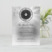 シルバーエレガントニューイヤーイブパーティの招待状 招待状 (スタンド正面)