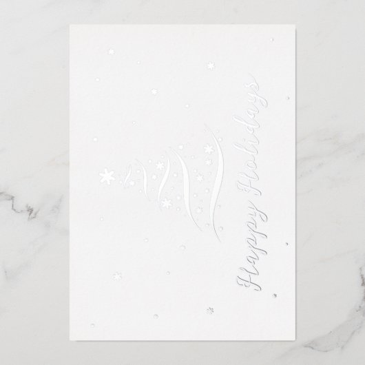 シルバーエレガントハッピーホリデイズカンパニーフォイルカード 箔シーズンカード (正面)