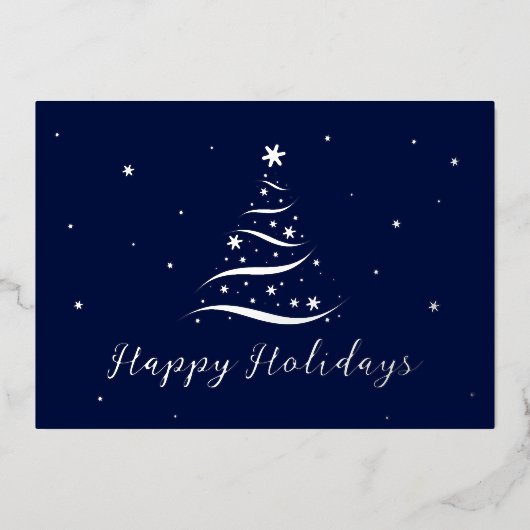 シルバーエレガントハッピーホリデイズカンパニーフォイルカード 箔シーズンカード (正面)