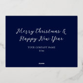 シルバーエレガントハッピーホリデイズカンパニーフォイルカード 箔シーズンカード (裏面)