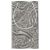 シルバーエレガントビクトリアンアールヌーボー スモールペーパーバッグ (裏面)