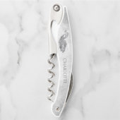 シルバーエレガントピーコックコルク ソムリエナイフ (正面)