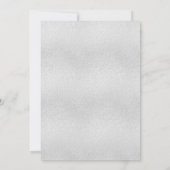 シルバーエレガントフローラの植物性の結婚高級 招待状 (裏面)