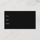 シルバーエレガントメタルプロファイルカード 名刺 (裏面)