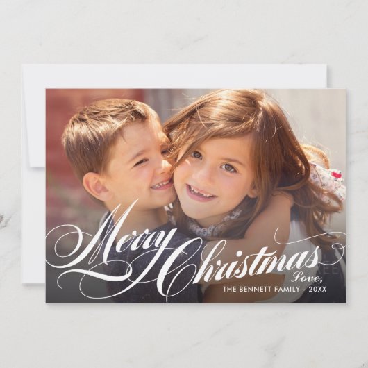 シルバーエレガントメリークリスマスの台本の写真 シーズンカード (正面)