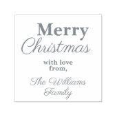 シルバーエレガントメリークリスマスホリデーパーティー セルフインキングスタンプ (デザイン)