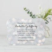 シルバーエレガントライツバルミツワー招待状 招待状 (スタンド正面)