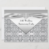 シルバーエレガント結婚周年記念パーティー 招待状 (正面)