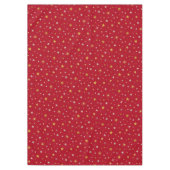 シルバーエレガント金ゴールドかわいいフェスティバルレッドクリスマス テーブルクロス (正面)