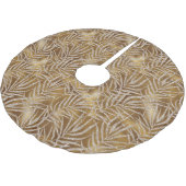 シルバーエレガント金ゴールドグリッターウィンターブロージュラグジュアリー ブラッシュドポリエステルツリースカート (アングル)