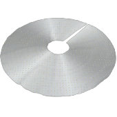 シルバーエレガント金ゴールドドットクリスマス ブラッシュドポリエステルツリースカート (アングル)