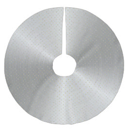 シルバーエレガント金ゴールドドットクリスマス ブラッシュドポリエステルツリースカート